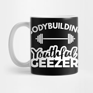 Bodybuilding Youthful Geezer Mug